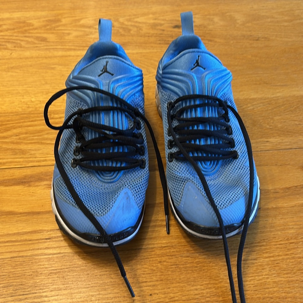 Jordan Blue Athletic Sneakers with Black Laces - Picture 5 of 5
